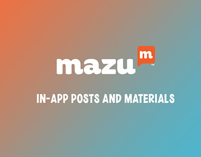 Mazu - Club App Posts and Materials