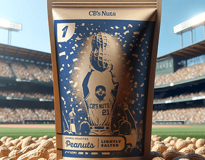 CB's Nuts Logo & Special Edition Baseball Packaging