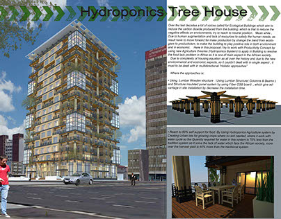 Wooden Skyscraper ( Hydroponic Tree House )....