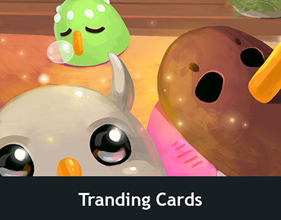 Trading Cards Illustration