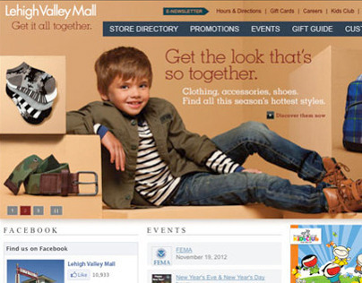 Lehigh Valley Mall Back-to-School billboard and website