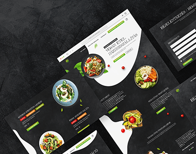 Zöld konyha webdesign