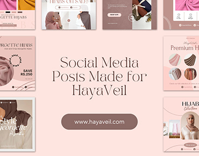 Social Media Posts made for HayaVeil
