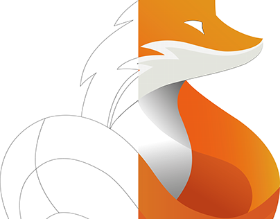 Reproduction Illustration logo Firefox