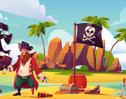 Pirat with Chest