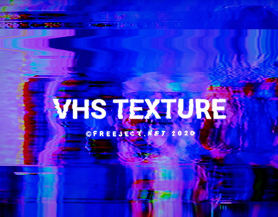 8 VHS Texture - Scanline Glitch Background