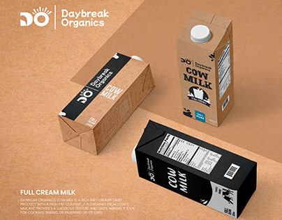 DayBreak Organics Milk Packaging Design