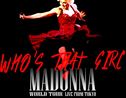 Madonna Who's That Girl Tour DVD+CD Packaging Booklet