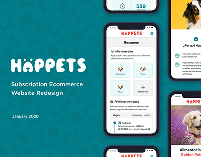 Happets - Custom Pet Food Subscription Ecommerce Site