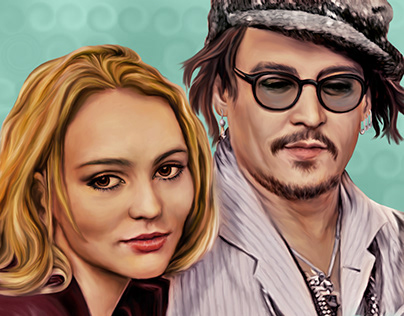 Lily Rose and Johnny Depp