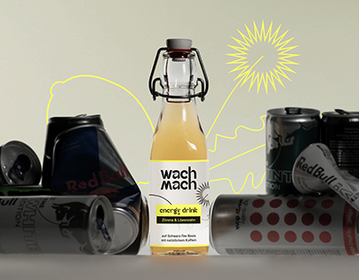 WachMach - Energy Drink | Branding, Packaging