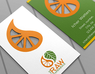 The Raw Experience business cards