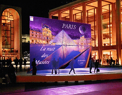 Affiche évènementielle La nuit des musées à Paris