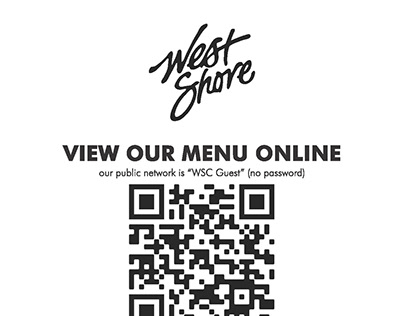 West Shore Cafe Menus