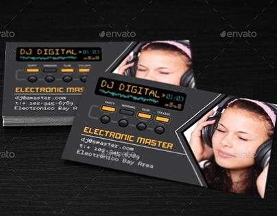 DJ Business Card Template