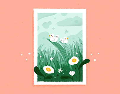 Egg Flower & Birds