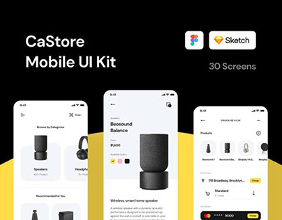 CaStore Mobile UI Kit Free