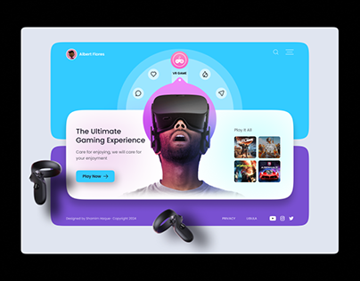 Oculus VR Game - Website Design