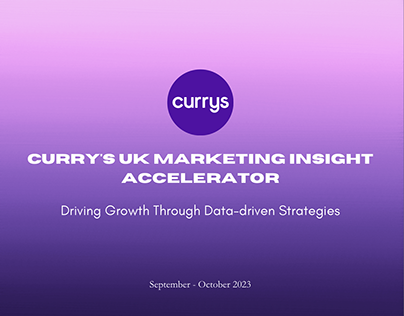 Curry's UK Marketing Insight Accelerator