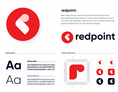 Redpoint logo design brand identity