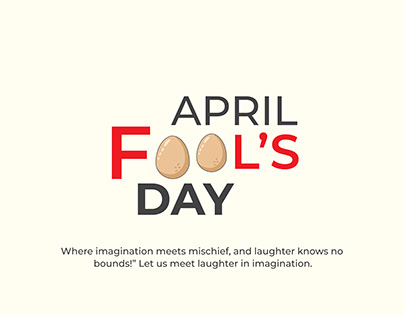 April fools day creative ads design concept