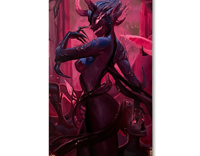 EVELYNN League of legends 😈 oil painting