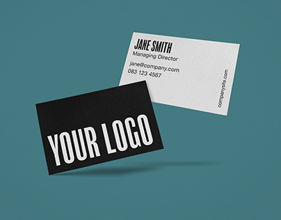 Textured Business Card Mockup