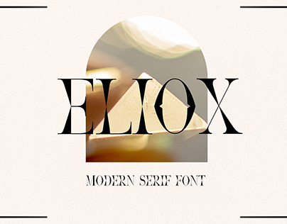 Eliox Modern Serif font