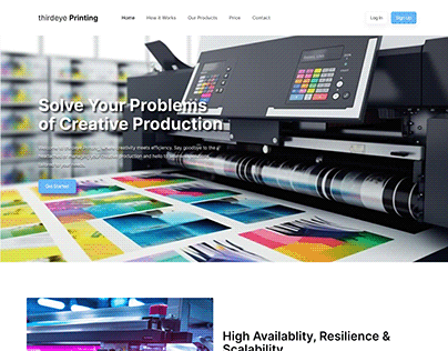 Printing Press Website Design