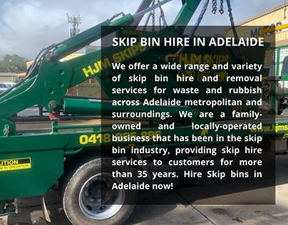 Skip Bin Hire in Adelaide