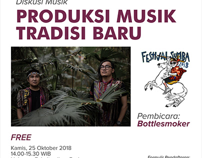 Festival Sumba 2018 Workshop Poster