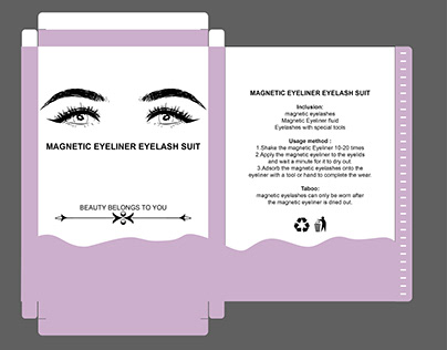 Eyelash packet design
