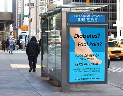 Foot Center of New York - NYC Bus Shelter Ad