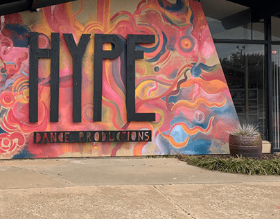 HYPE Dance Productions Mural and Signage