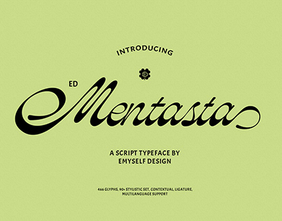 ED Mentasta - Script Typeface