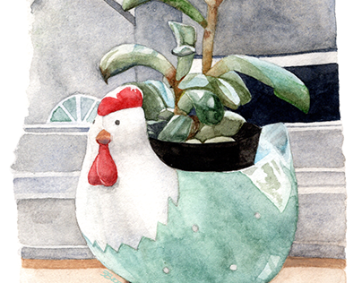 Succulent Study - Watercolor