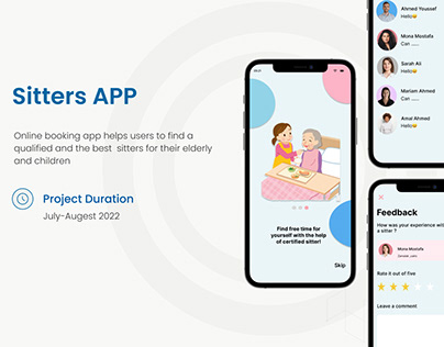 sitters app (elders and children)