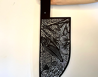 "The knife" (20x60 cm)