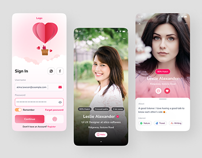 Mobile Design for Dating App