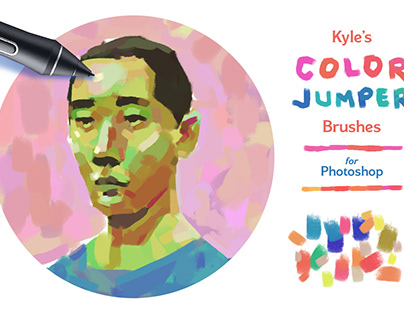 New! Color Jumper Brushes for Photoshop