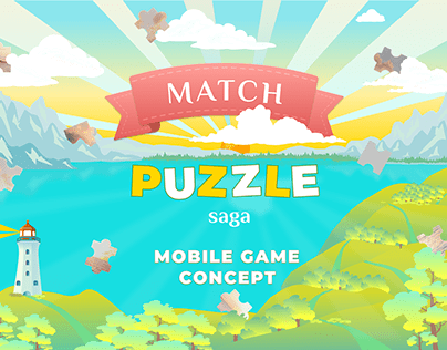 Puzzle saga Mobile game concept