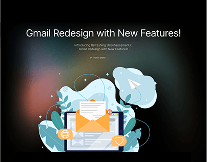 Gmail redesign with new features using figma