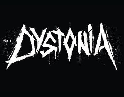 logo and illustration for Dystonia band
