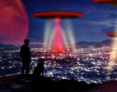 Fantasy Photo Manipulation - Extraterrestrial Greetings