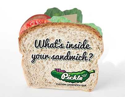 Pickle Sandwich Bar Die Cut Coupon