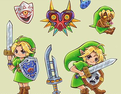 Zelda Majora's Mask Stickers