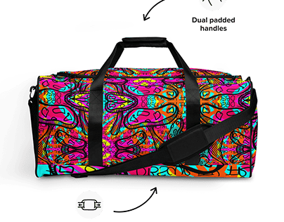 Fractal Obscurity Duffle Bag