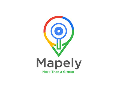 Mapely Logo | Advance featured g-map logo | Designofly