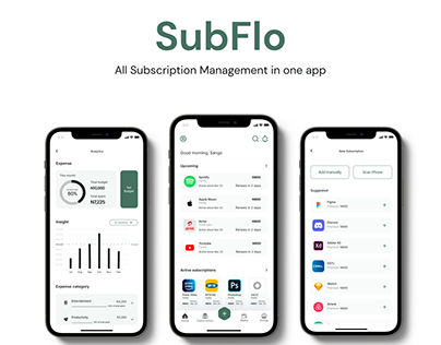 SubFlo - a subscription management app