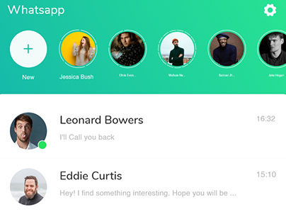 WhatsApp Mobile Application - Redesign UI Concept